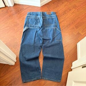 Vintage Beverly Hills Polo Club Jeans 36x32 Blue Carpenter Baggy Embroidered Y2K